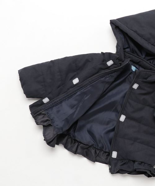 Catherine Cottage（キャサリンコテージ）の「裾フリル中綿コート（ダウンジャケット/コート・キッズ・ネイビー/ピンク・90/100/110/120/130）」の8枚目の写真