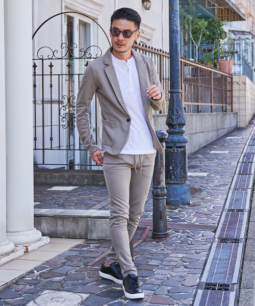 Vicci(ビッチ)の「『vicci/ヴィッチ』1Bテーラードジャケット&パンツ【上下セットアップ】(セットアップ・メンズ・ブラック/ネイビー/グレー/グレイッシュベージュ・M/L/XL)」の22枚目の写真