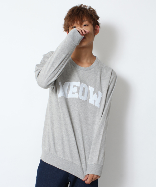 WEGO（ウィゴー）の「WEGO/ワッペンスウェット（スウェット・メンズ・ホワイト/ブラック/杢グレー/ロイヤルブルー・MEDIUM/LARGE）」の3枚目の写真