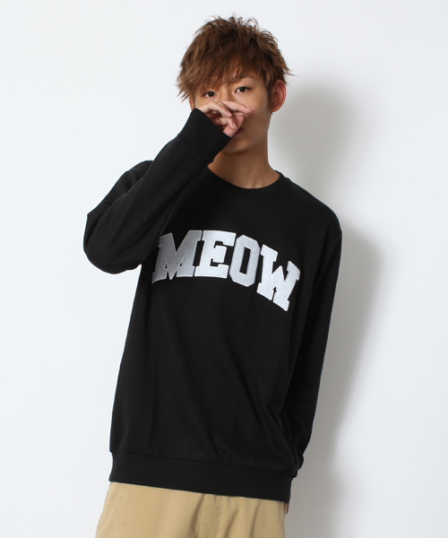 WEGO（ウィゴー）の「WEGO/ワッペンスウェット（スウェット・メンズ・ホワイト/ブラック/杢グレー/ロイヤルブルー・MEDIUM/LARGE）」の2枚目の写真