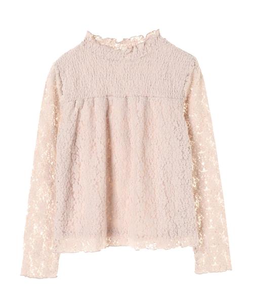 YECCA VECCA（イェッカヴェッカ）の「・起毛レースハイネックブラウス（シャツ/ブラウス・レディース・ブラック/ベージュ/アイボリー・FREE）」の10枚目の写真