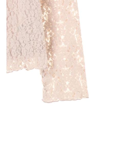 YECCA VECCA（イェッカヴェッカ）の「・起毛レースハイネックブラウス（シャツ/ブラウス・レディース・ブラック/ベージュ/アイボリー・FREE）」の12枚目の写真