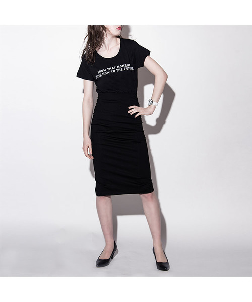 KLON(クローン)の「KLON Tshirts BRAND MESSAGE BLACK(Tシャツ/カットソー・レディース・ブラック・LARGE/1/2/MEDIUM)」の2枚目の写真