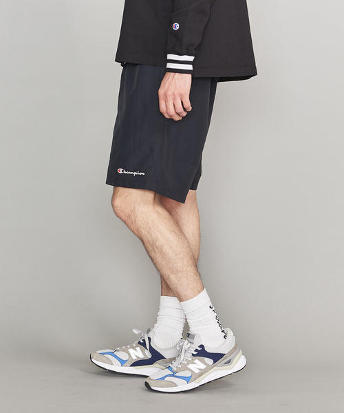 Champion(チャンピオン)の「【別注】 <CHAMPION(チャンピオン)> NYLON SHORTS/ショーツ(その他パンツ・メンズ・ライム/ブラック/ネイビー・L/S/M)」の4枚目の写真