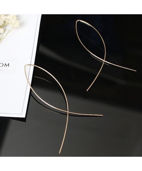 c.u.l（シーユーエル）の「【c.u.l】 ラインピアス ワイヤーピアス（ピアス（両耳用）・レディース・シルバー/ゴールド・FREE）」の5枚目の写真