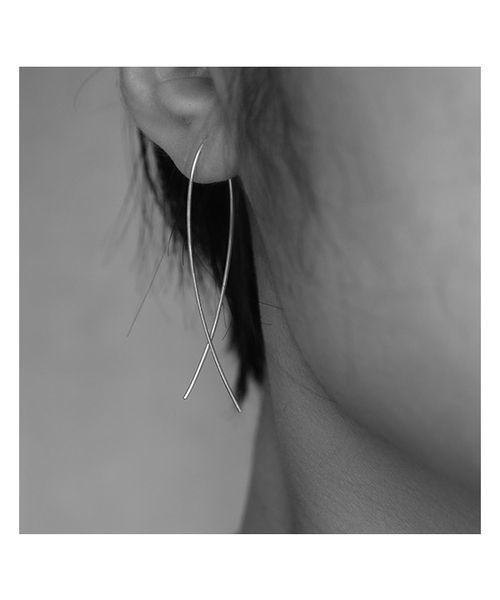 c.u.l（シーユーエル）の「【c.u.l】 ラインピアス ワイヤーピアス（ピアス（両耳用）・レディース・シルバー/ゴールド・FREE）」の7枚目の写真