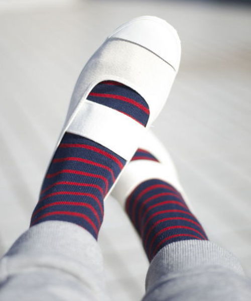 B:MING by BEAMS（ビーミングバイビームス）の「MOONSTAR×B:MING / 別注上履きスニーカー（大人）（スニーカー・オフホワイト/ネイビー/レッド/ミント/レモンイエロー/ピンク系その他・25/24/22/23）」の13枚目の写真