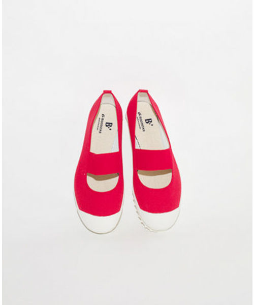 B:MING by BEAMS（ビーミングバイビームス）の「MOONSTAR×B:MING / 別注上履きスニーカー（大人）（スニーカー・オフホワイト/ネイビー/レッド/ミント/レモンイエロー/ピンク系その他・25/24/22/23）」の9枚目の写真