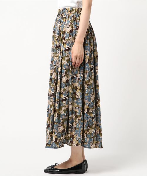 rps（アールピーエス）の「プリントロングスカート（スカート・レディース・グレー/ベージュ/ブラウン/ブルー/ブルー系その他2/ネイビー/オレンジ・M）」の9枚目の写真