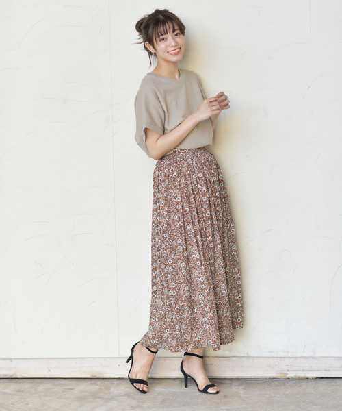 rps（アールピーエス）の「プリントロングスカート（スカート・レディース・グレー/ベージュ/ブラウン/ブルー/ブルー系その他2/ネイビー/オレンジ・M）」の16枚目の写真