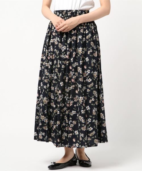 rps（アールピーエス）の「プリントロングスカート（スカート・レディース・グレー/ベージュ/ブラウン/ブルー/ブルー系その他2/ネイビー/オレンジ・M）」の19枚目の写真