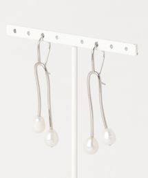 DSC. Drop Pearl ピアス