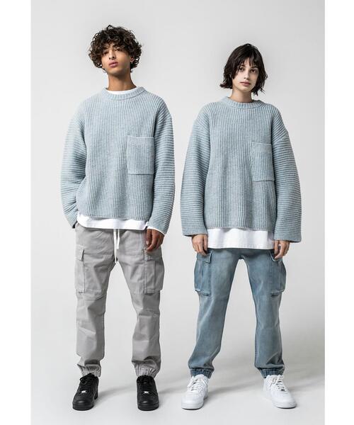 MONKEY TIME（モンキータイム）の「＜monkey time＞ G/D ST SATIN DROPPED CARGO JOGGER/カーゴジョガーパンツ（カーゴパンツ・メンズ・ダークグレー/ワインレッド/ブラック/ライトグレー・XL/M/L/S）」の21枚目の写真