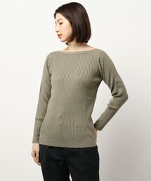 Bou Jeloud（ブージュルード）の「ヒートリブ◆ボートネックニットプルオーバー（ニット/セーター）」