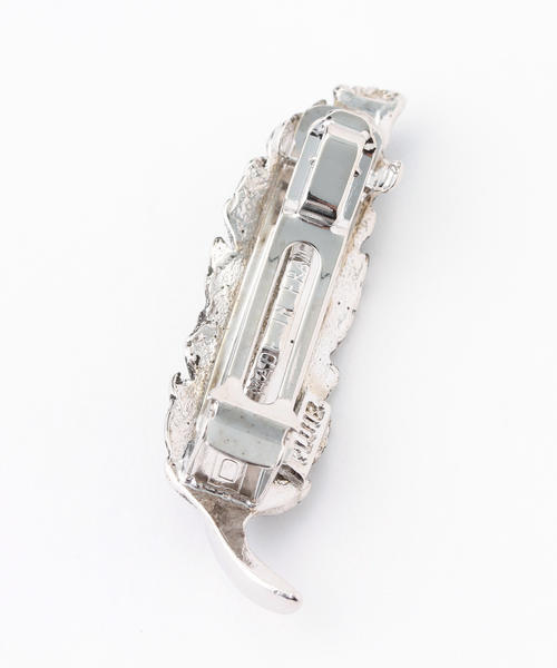 PLUIE(プリュイ)の「 PLUIE / プチ フェザー ヘアバレッタ(バレッタ/ヘアクリップ・レディース・その他1/その他2/シルバー/ゴールド・ONE SIZE)」の6枚目の写真