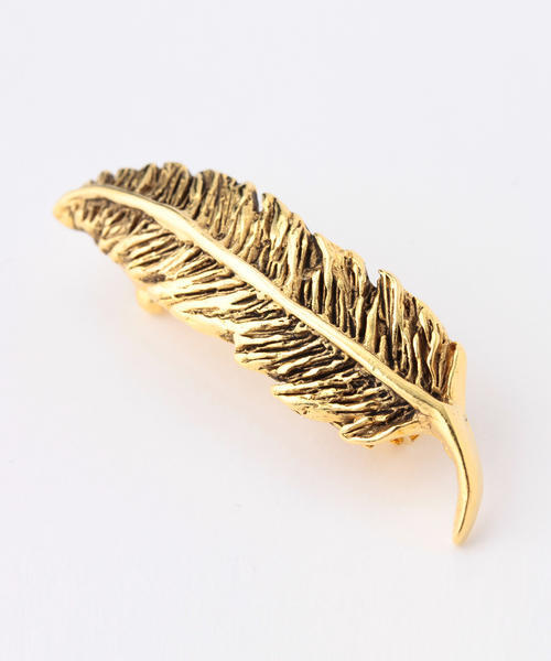 PLUIE(プリュイ)の「 PLUIE / プチ フェザー ヘアバレッタ(バレッタ/ヘアクリップ・レディース・その他1/その他2/シルバー/ゴールド・ONE SIZE)」の9枚目の写真