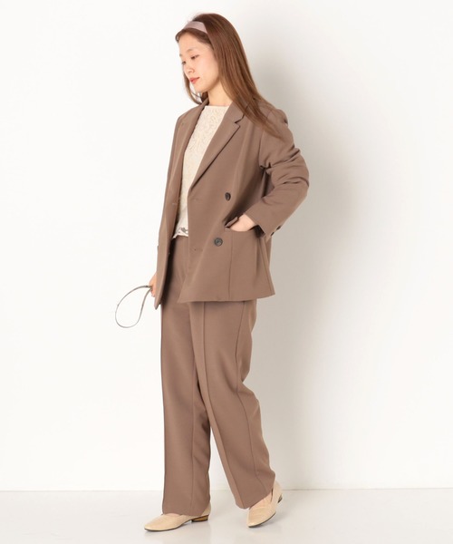 archives（アルシーヴ）の「【SETUPにも】テーラードジャケット（テーラードジャケット・レディース・グリーン/モカ/アイボリー・MEDIUM）」の3枚目の写真