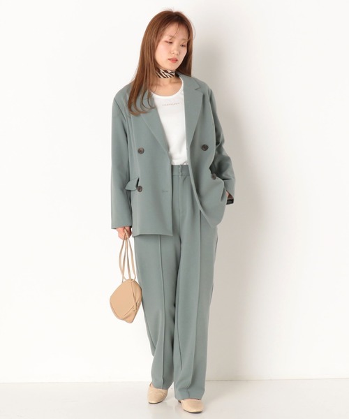 archives（アルシーヴ）の「【SETUPにも】テーラードジャケット（テーラードジャケット・レディース・グリーン/モカ/アイボリー・MEDIUM）」の16枚目の写真