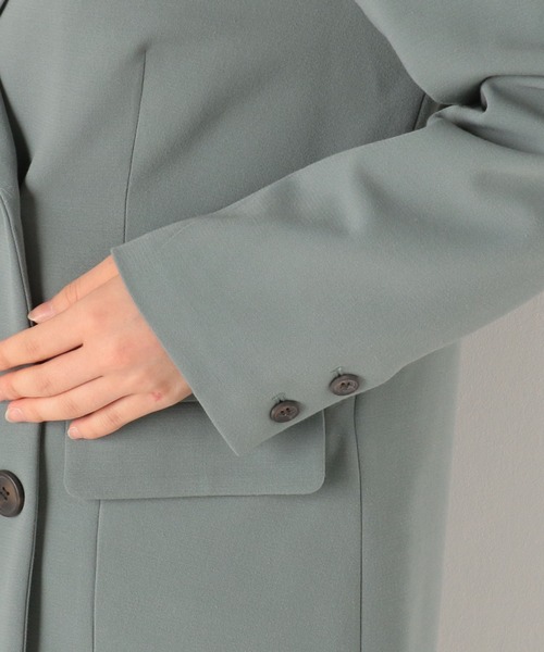 archives（アルシーヴ）の「【SETUPにも】テーラードジャケット（テーラードジャケット・レディース・グリーン/モカ/アイボリー・MEDIUM）」の11枚目の写真