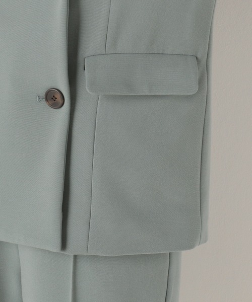 archives（アルシーヴ）の「【SETUPにも】テーラードジャケット（テーラードジャケット・レディース・グリーン/モカ/アイボリー・MEDIUM）」の9枚目の写真