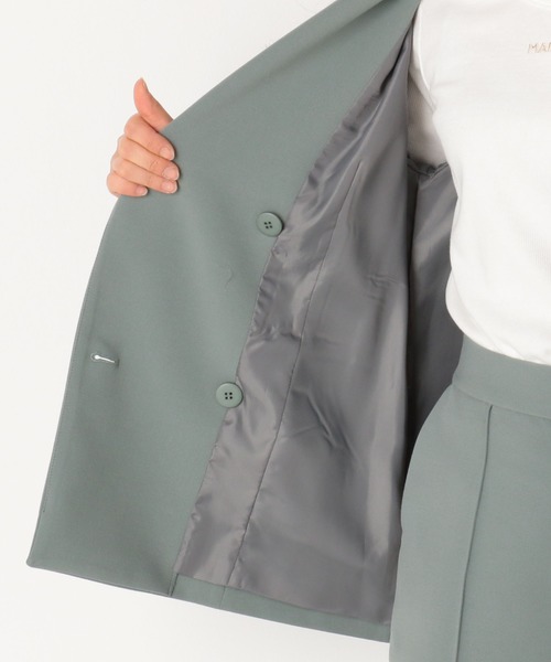 archives（アルシーヴ）の「【SETUPにも】テーラードジャケット（テーラードジャケット・レディース・グリーン/モカ/アイボリー・MEDIUM）」の8枚目の写真