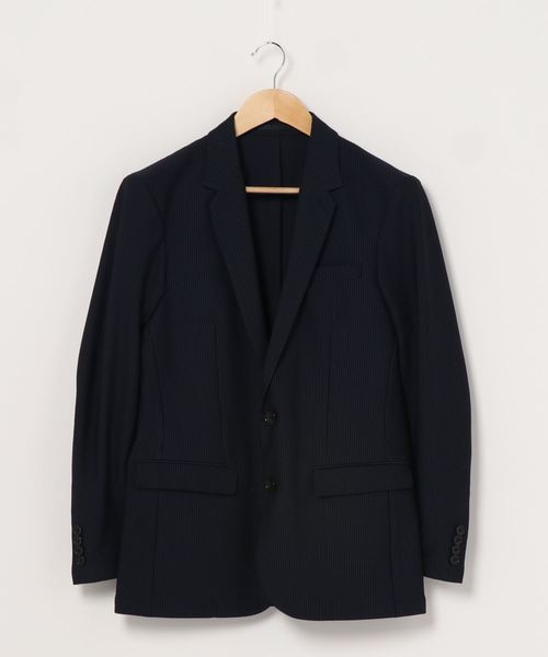 MICHEL KLEIN HOMME   （ミッシェルクランオム）の「【洗える】ジャケット（MYトリコサッカー）（セットアップ・メンズ・ネイビー/グレー・46/48）」の4枚目の写真