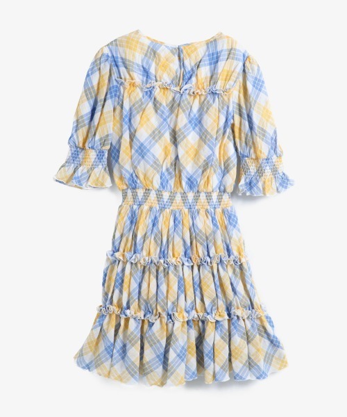 セール プレイド ワンピース プリント スモックドレス ワンピース プリント Michael Kors マイケルコース のファッション