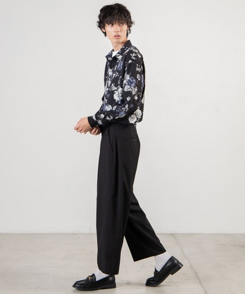 WEGO（ウィゴー）の「WEGO/ダークフラワーシャツ（シャツ/ブラウス・メンズ・その他1/その他2・MEDIUM/LARGE）」の4枚目の写真