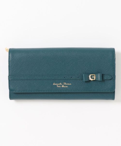 リボンビジューベルトかぶせ長財布