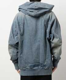 JULIUS（ユリウス）の「JULIUS/ユリウス/フーデッドデニムブルゾン 