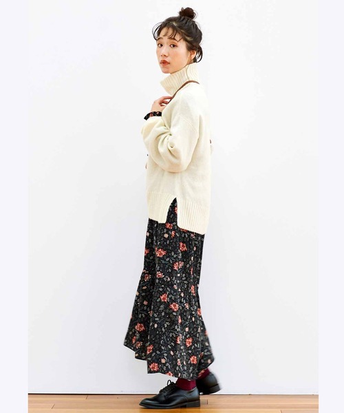 Live in comfort（リブインコンフォート）の「リブ　イン　コンフォート　一度着たら手放せない肌ざわり！ヤク混のウォッシャブルニット（ニット/セーター・レディース・ミント/オフホワイト/ブラック・X-LARGE/XXX-LARGE/LARGE/MEDIUM/SMALL/XX-LARGE）」の6枚目の写真