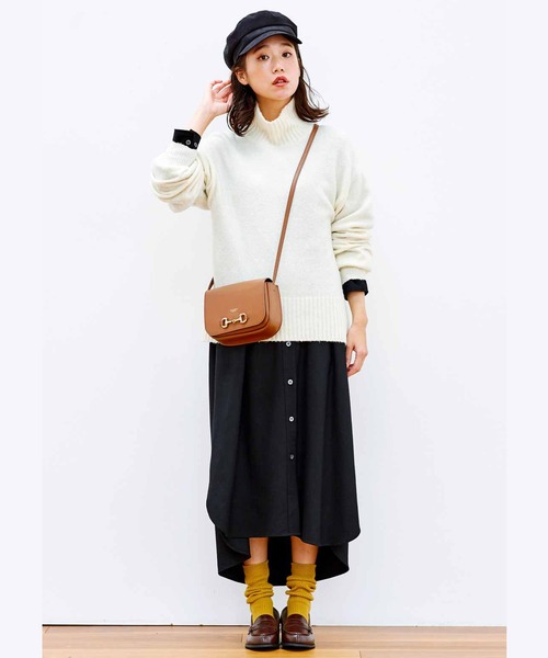 Live in comfort（リブインコンフォート）の「リブ　イン　コンフォート　一度着たら手放せない肌ざわり！ヤク混のウォッシャブルニット（ニット/セーター・レディース・ミント/オフホワイト/ブラック・X-LARGE/XXX-LARGE/LARGE/MEDIUM/SMALL/XX-LARGE）」の7枚目の写真