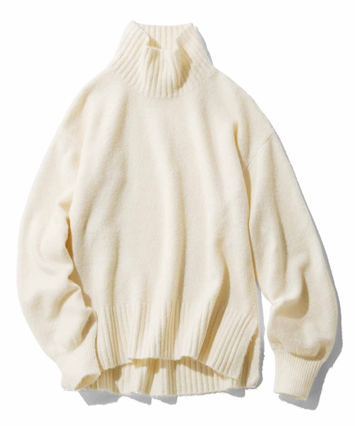 Live in comfort（リブインコンフォート）の「リブ　イン　コンフォート　一度着たら手放せない肌ざわり！ヤク混のウォッシャブルニット（ニット/セーター・レディース・ミント/オフホワイト/ブラック・X-LARGE/XXX-LARGE/LARGE/MEDIUM/SMALL/XX-LARGE）」の13枚目の写真