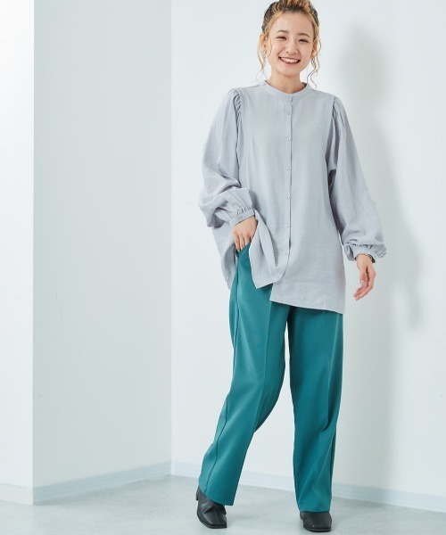 cepo（セポ）の「パフスリーブボリュームドレスシャツ　※２ＷＡＹ（シャツ/ブラウス・レディース・オフホワイト/サックスブルー/ベージュ・M）」の14枚目の写真