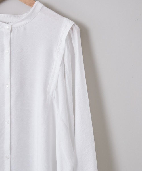 cepo（セポ）の「パフスリーブボリュームドレスシャツ　※２ＷＡＹ（シャツ/ブラウス・レディース・オフホワイト/サックスブルー/ベージュ・M）」の17枚目の写真