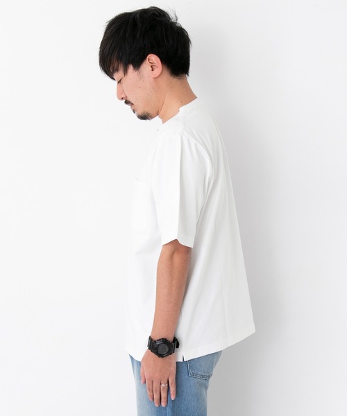 URBAN RESEARCH Sonny Label（アーバンリサーチサニーレーベル）の「MVSヘビーコットンTシャツ（Tシャツ/カットソー・メンズ・ホワイト/カーキ・マルチサイズ）」の5枚目の写真