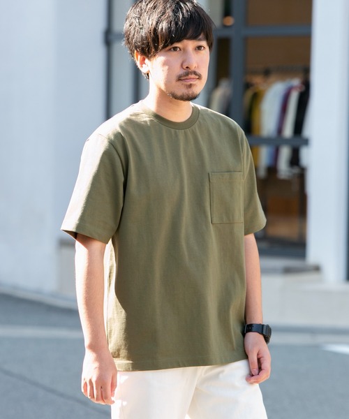 URBAN RESEARCH Sonny Label（アーバンリサーチサニーレーベル）の「MVSヘビーコットンTシャツ（Tシャツ/カットソー・メンズ・ホワイト/カーキ・マルチサイズ）」の13枚目の写真