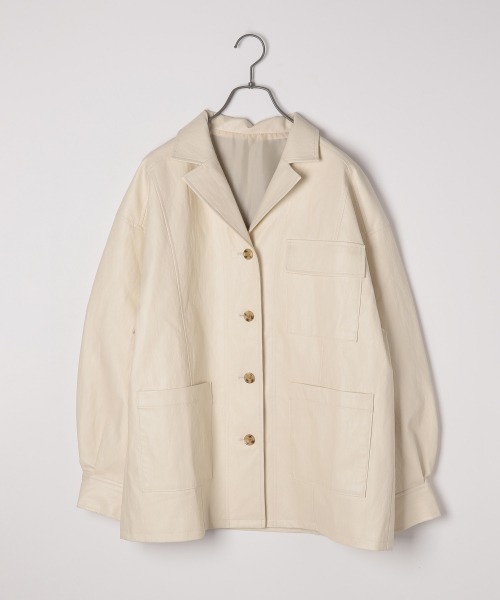 PAGEBOY ブラウンレザー ジャケット 【美品】 楽天市場】【SALE／55%OFF】エコレザーステッチBZ PAGEBOY