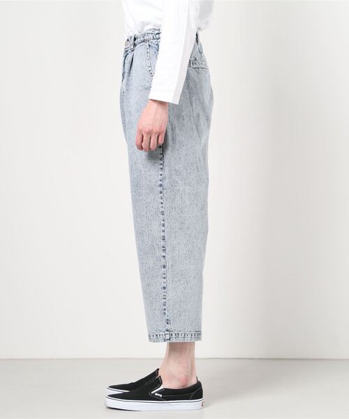 WEGO（ウィゴー）の「WEGO/【セットアップ対応商品】ケミカルデニムバルーンパンツ（デニムパンツ・メンズ・ライトインディゴブルー/インディゴブルー・MEDIUM/LARGE）」の7枚目の写真