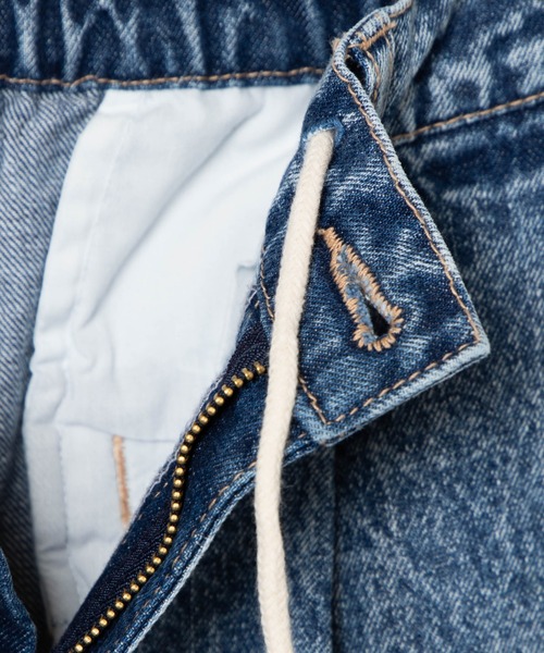 WEGO（ウィゴー）の「WEGO/【セットアップ対応商品】ケミカルデニムバルーンパンツ（デニムパンツ・メンズ・ライトインディゴブルー/インディゴブルー・MEDIUM/LARGE）」の3枚目の写真