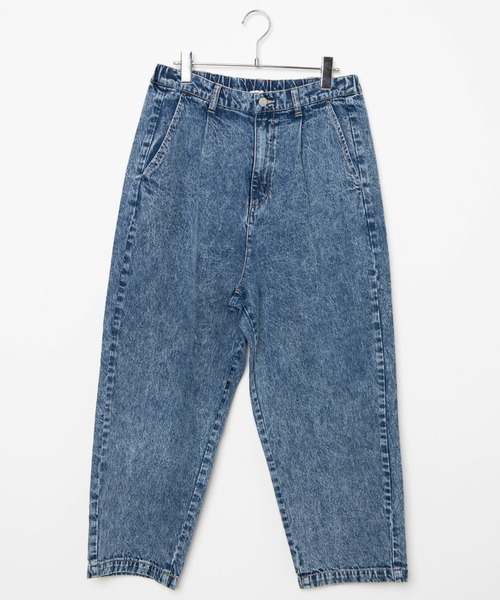 WEGO（ウィゴー）の「WEGO/【セットアップ対応商品】ケミカルデニムバルーンパンツ（デニムパンツ・メンズ・ライトインディゴブルー/インディゴブルー・MEDIUM/LARGE）」の8枚目の写真