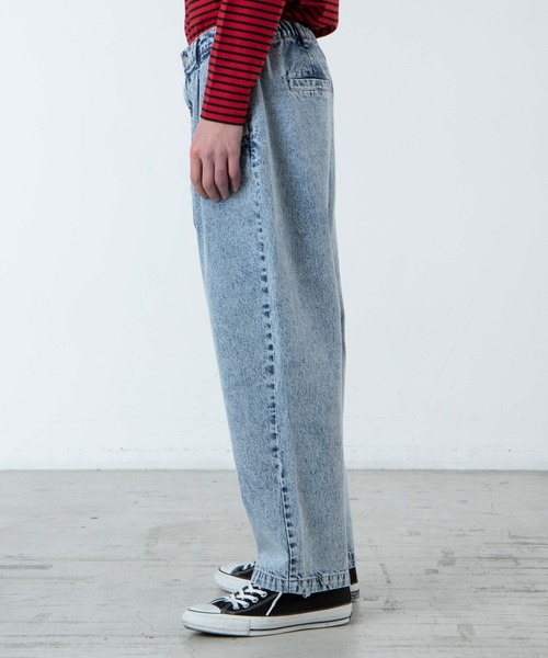 WEGO（ウィゴー）の「WEGO/【セットアップ対応商品】ケミカルデニムバルーンパンツ（デニムパンツ・メンズ・ライトインディゴブルー/インディゴブルー・MEDIUM/LARGE）」の21枚目の写真