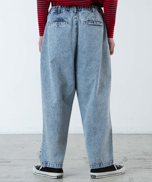 WEGO（ウィゴー）の「WEGO/【セットアップ対応商品】ケミカルデニムバルーンパンツ（デニムパンツ・メンズ・ライトインディゴブルー/インディゴブルー・MEDIUM/LARGE）」の22枚目の写真