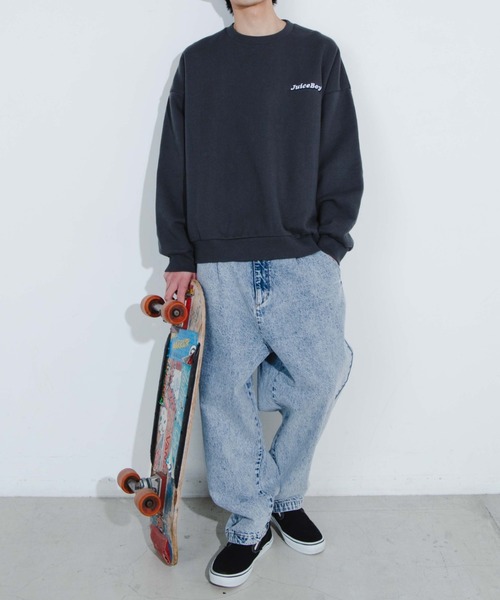 WEGO（ウィゴー）の「WEGO/【セットアップ対応商品】ケミカルデニムバルーンパンツ（デニムパンツ・メンズ・ライトインディゴブルー/インディゴブルー・MEDIUM/LARGE）」の17枚目の写真