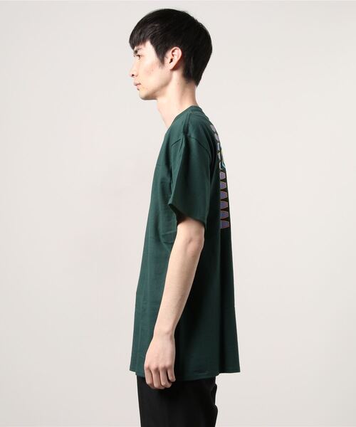 HUF（ハフ）の「WORKMANS S/S TEE　HUF ハフ Tシャツ（Tシャツ/カットソー・メンズ・ホワイト/ダークグリーン・X-LARGE/MEDIUM/SMALL/LARGE）」の3枚目の写真