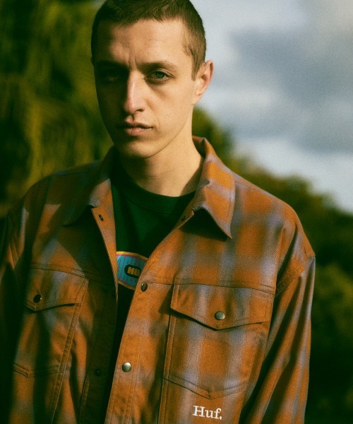 HUF（ハフ）の「WORKMANS S/S TEE　HUF ハフ Tシャツ（Tシャツ/カットソー・メンズ・ホワイト/ダークグリーン・X-LARGE/MEDIUM/SMALL/LARGE）」の7枚目の写真