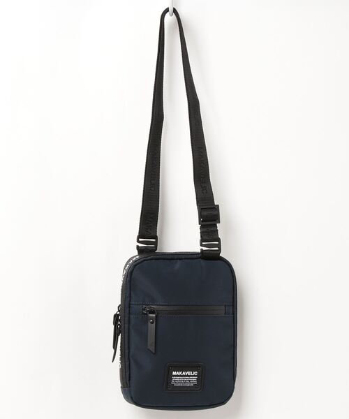 MAKAVELIC(マキャベリック)の「【MAKAVELIC】TRUCKS DUALIS POUCH BAG(ショルダーバッグ・メンズ・ネイビー/オレンジ・FREE)」の1枚目の写真