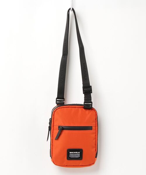 MAKAVELIC(マキャベリック)の「【MAKAVELIC】TRUCKS DUALIS POUCH BAG(ショルダーバッグ・メンズ・ネイビー/オレンジ・FREE)」の2枚目の写真