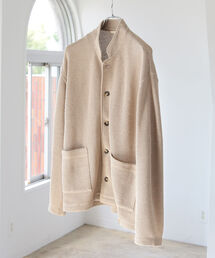 BEAMS LIGHTS | BEAMS LIGHTS / コットンリネンメッシュ スタンドカラージャケット(ノーカラージャケット)