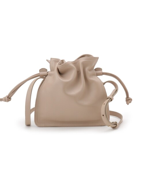 SOUP（スープ）の「◆ラムレザードロストショルダー（ショルダーバッグ・レディース・レモンイエロー/アイボリー/ライトベージュ・00）」の3枚目の写真